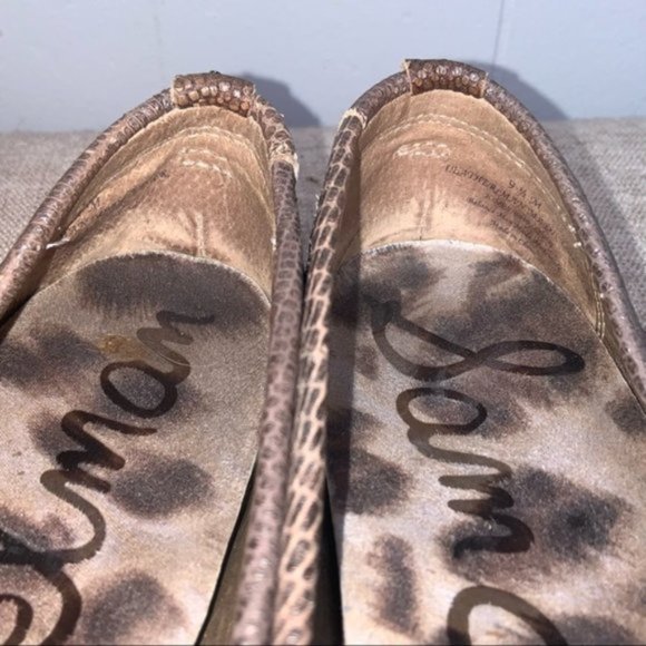 Sam Edelman Metallic Bronze Leather Jones Loafers - Picture 12 of 14